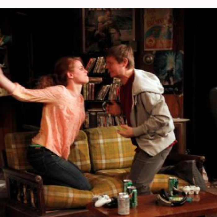 Jeannie in Leveling Up at Cincinnati Playhouse in the Park / world premiere by Deborah Zoe Lauder / Directed by Wendy Goldberg